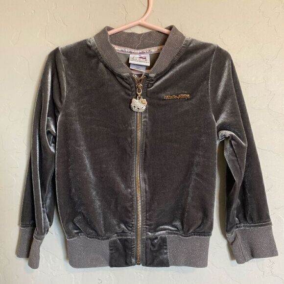 Hello Kitty velour zipper jacket - Picture 1 of 5